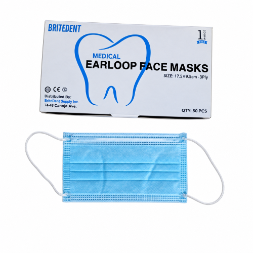Dental Face Masks – ASTM Level 1, 2 & 3 | Blue & Black | 50/Box