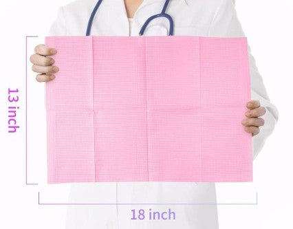 # 111-001: Disposable Dental Bibs - 13" x 18" (3-Ply)