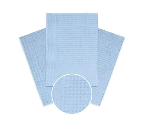 Dental Patient Bibs | 3-Ply Absorbent & Waterproof, 13"x18" | 500 Pcs/Case