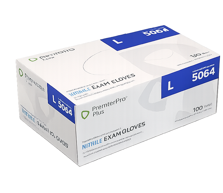 PremierPro Plus Powder-Free Nonsterile Nitrile Exam Gloves | Case of 2000 | Sizes S & L
