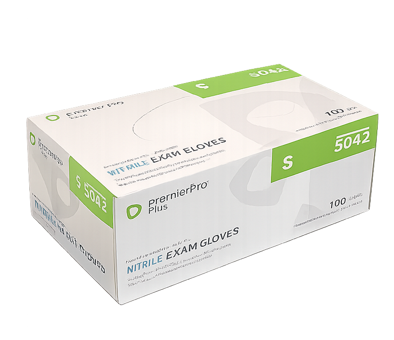 PremierPro Plus Powder-Free Nonsterile Nitrile Exam Gloves | Case of 2000 | Sizes S & L