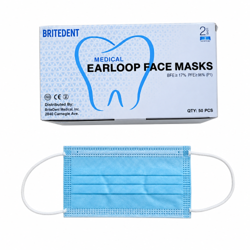 Dental Face Masks – ASTM Level 1, 2 &amp; 3 | Blue &amp; Black | 50/Box