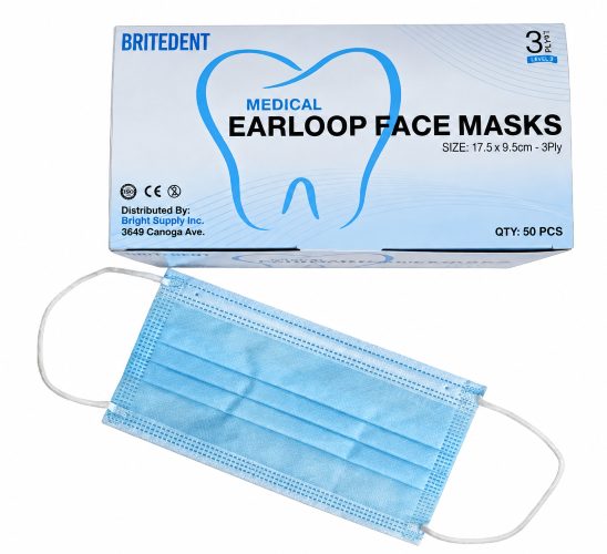 Dental Face Masks – ASTM Level 1, 2 &amp; 3 | Blue &amp; Black | 50/Box