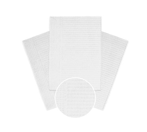 Dental Patient Bibs | 3-Ply Absorbent &amp; Waterproof, 13"x18" | 500 Pcs/Case