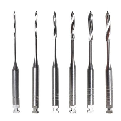 Dental Peeso Reamers – Stainless Steel Post Canal &amp; Root Canal Preparation Files (6 Pcs/Pack)