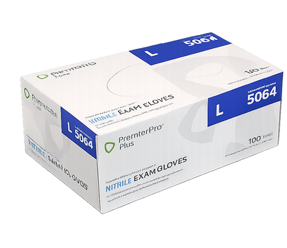PremierPro Plus Powder-Free Nonsterile Nitrile Exam Gloves | Case of 2000 | Sizes S &amp; L