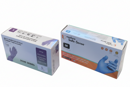 Multi-Purpose Nitrile Powder-Free Gloves – 1,000/Case (Medium &amp; Large)